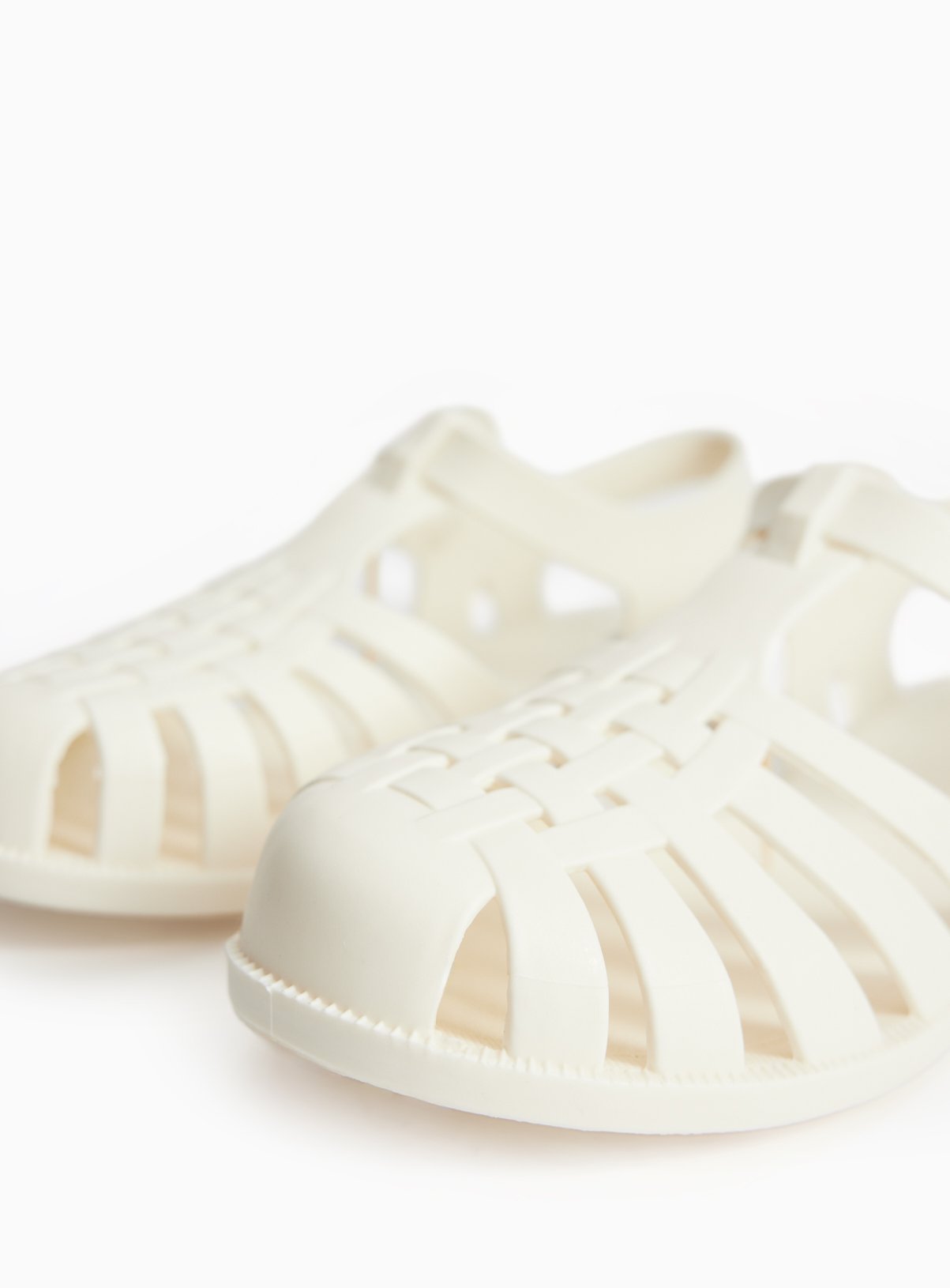 Cream Jelly Fisherman Style Sandals 5 - Image 3 thumbnail