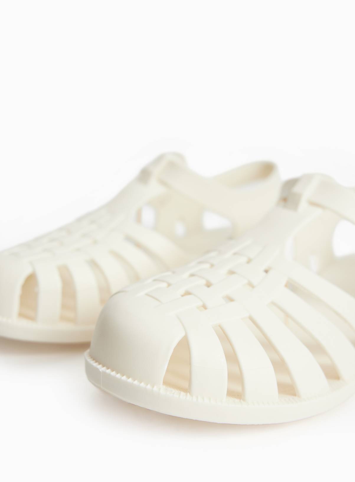 Cream Jelly Fisherman Style Sandals 5 - Image 3