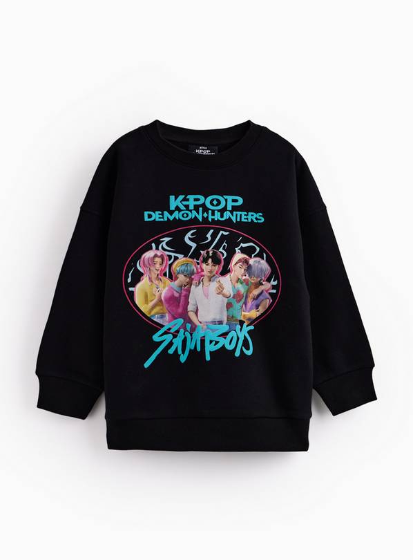 Black KPop Demon Hunters Sweatshirt 12 years