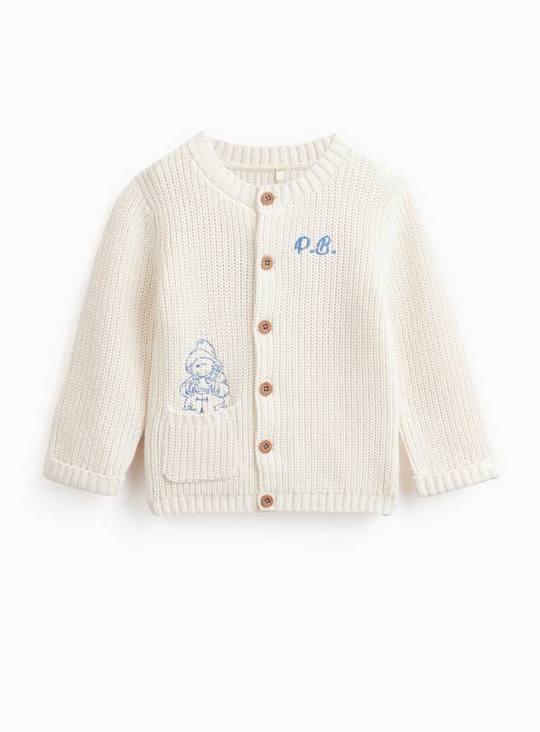 Cream Paddington Embroidered Knitted Cardigan 6-9 months