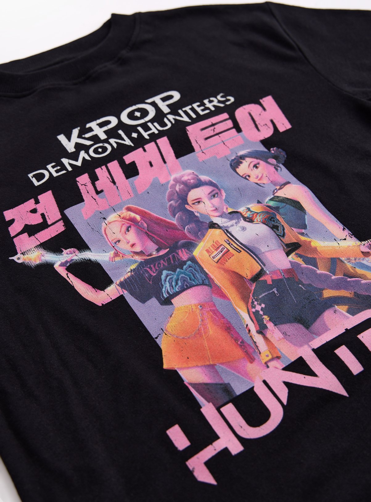 T-shirt KPop Demon Hunters Manches Courtes Pour Enfants - Graphique Streetwear, Coton Doux, Tailles 110 à 160 - 7