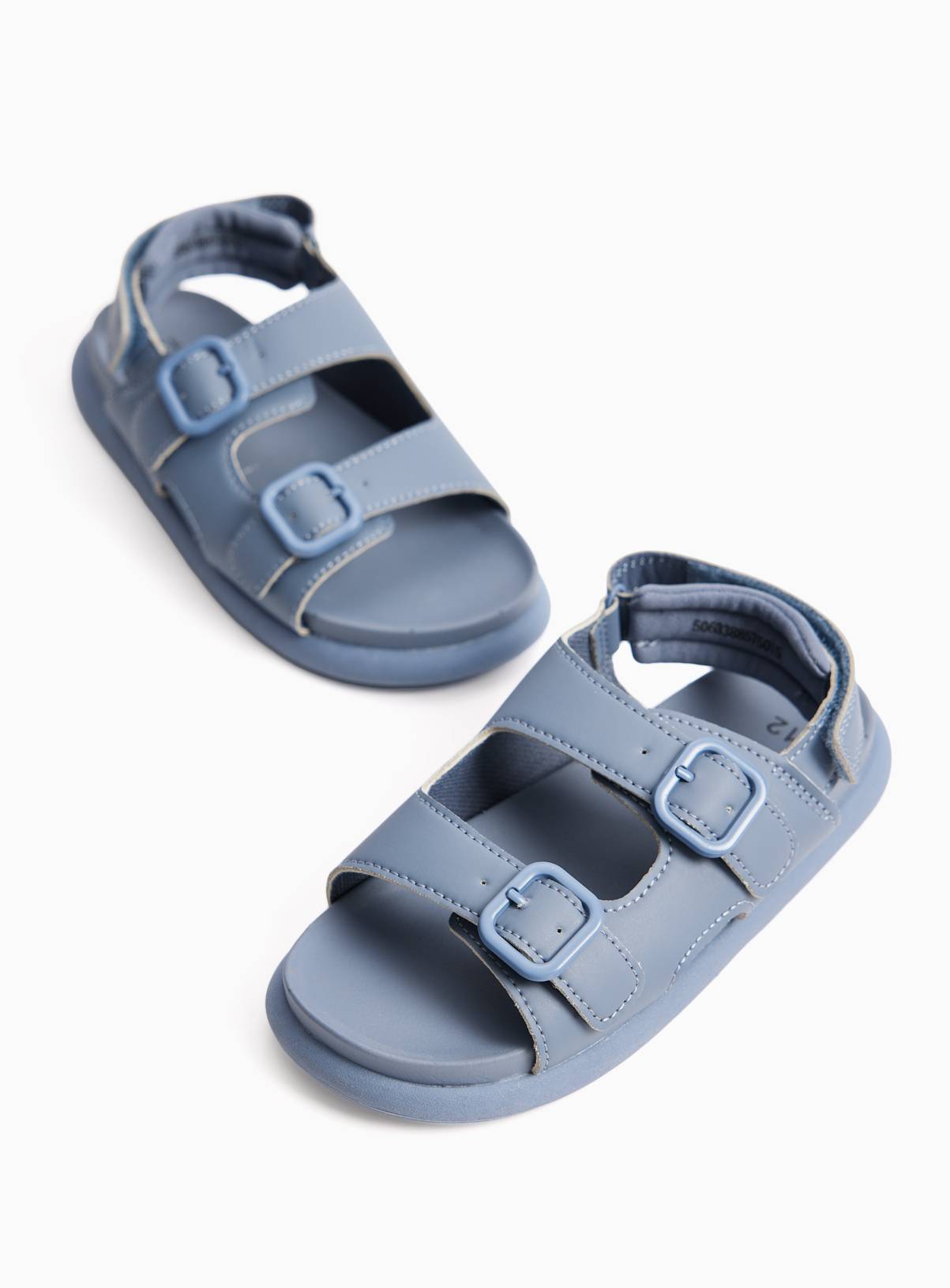 Blue Twin Strap Footbed Sandals 9 Infant - Image 1