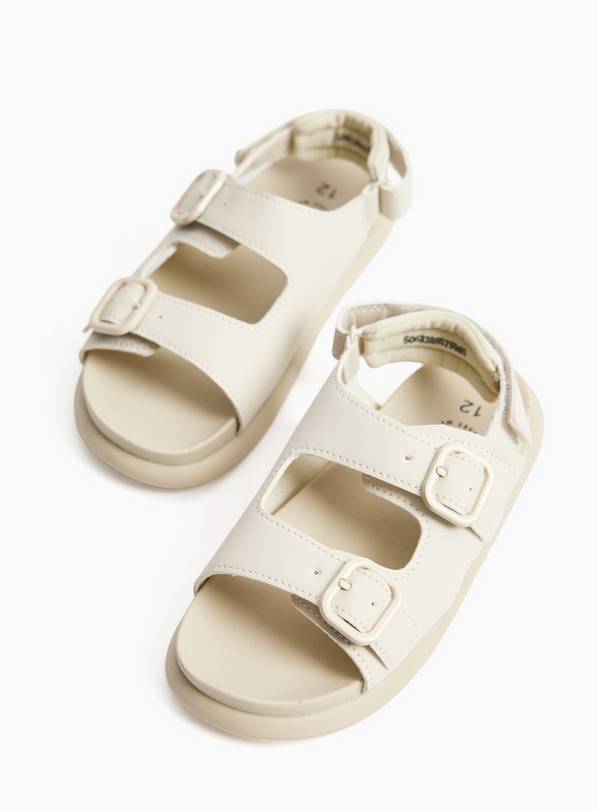 Stone Twin Strap Footbed Sandals 9 Infant
