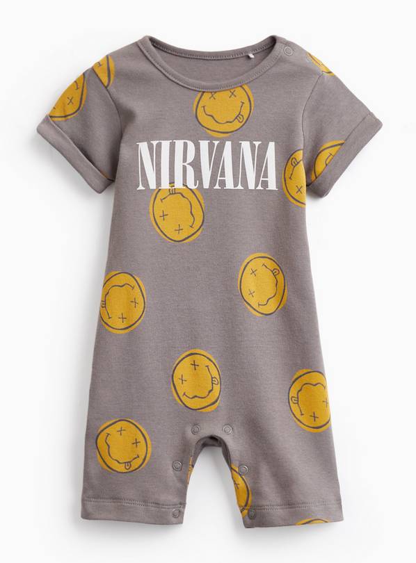 Charcoal Nirvana Print Romper 18-24 months