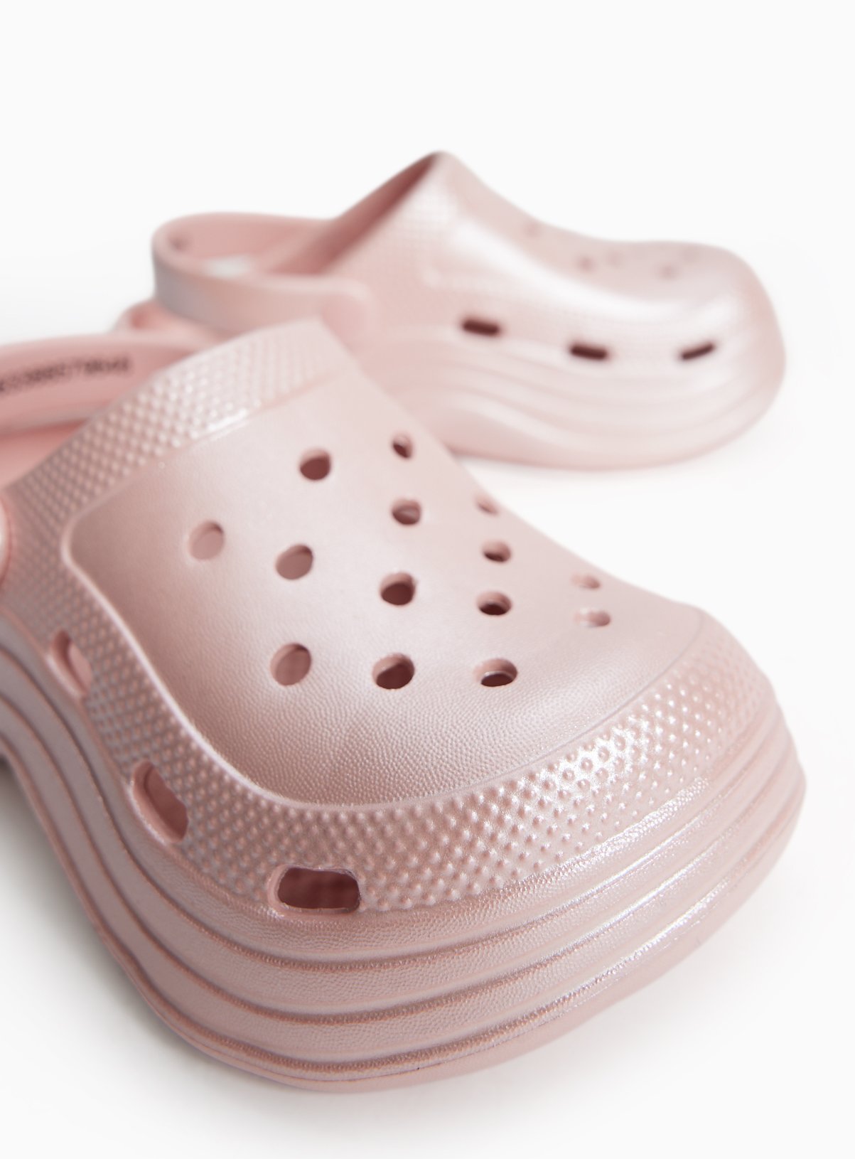 Pink Glitter Platform Clogs 10-11 Infant - Image 3 thumbnail