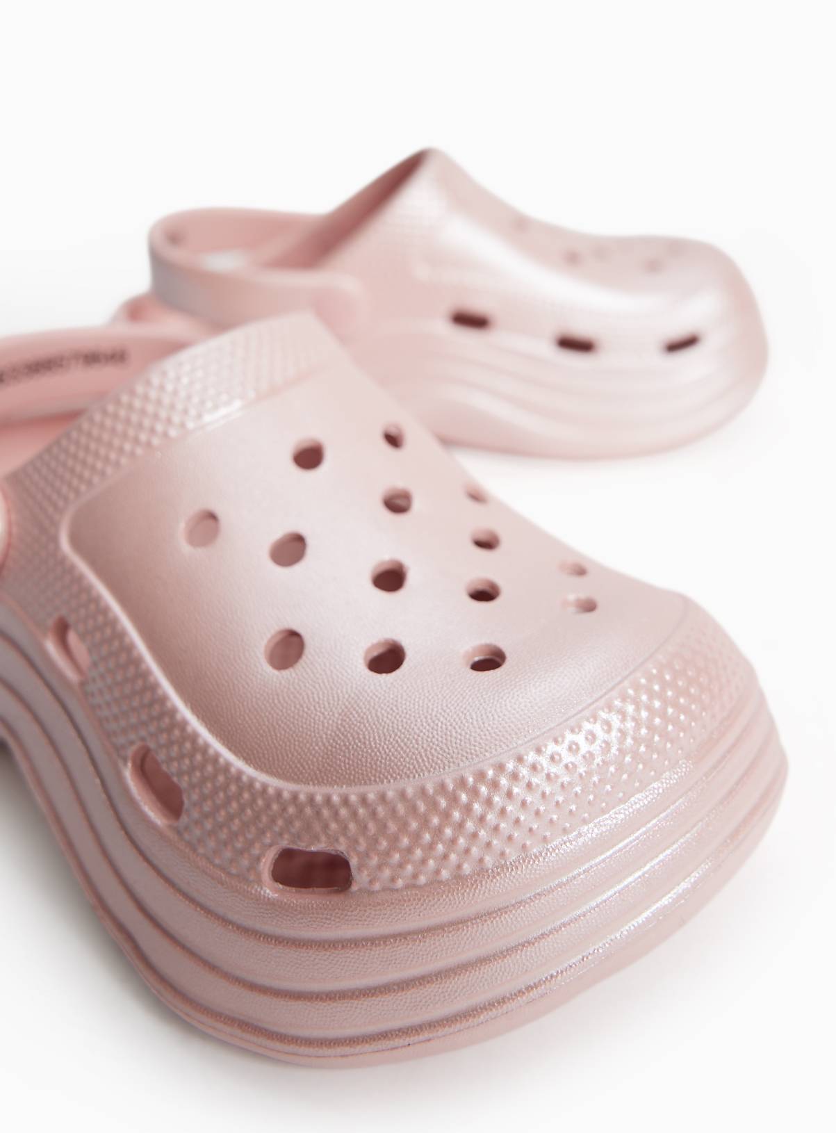 Pink Glitter Platform Clogs 10-11 Infant - Image 3