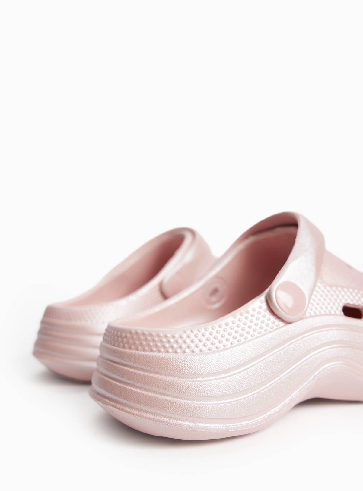 Pink Glitter Platform Clogs 10-11 Infant - Image 4