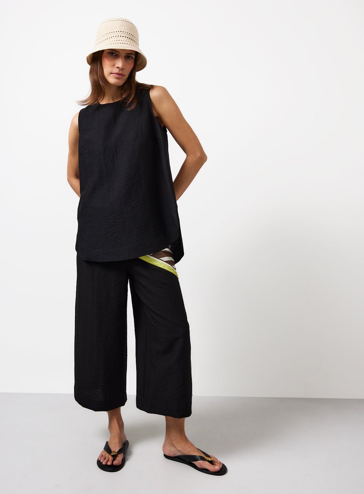 Black Sleeveless Shell Top 14 - Image 2 thumbnail