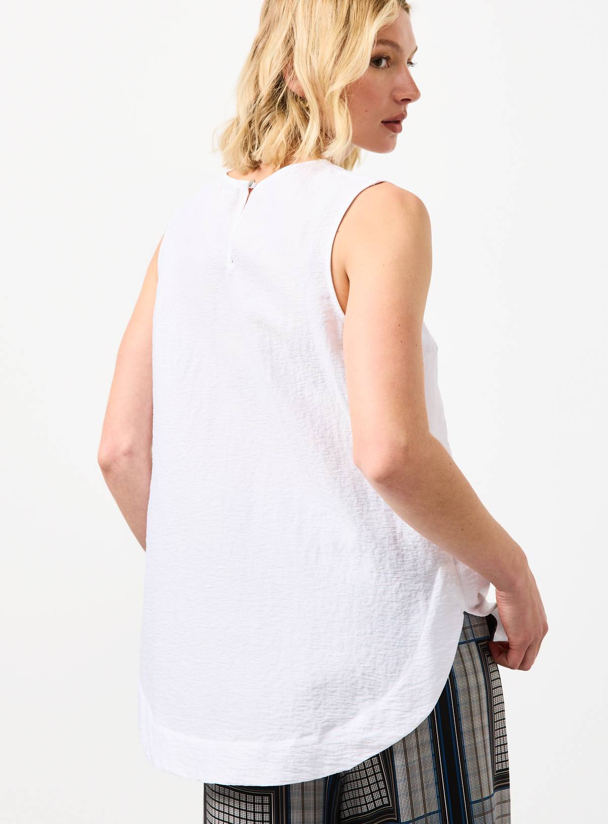 White Sleeveless Shell Top 18 - Image 4