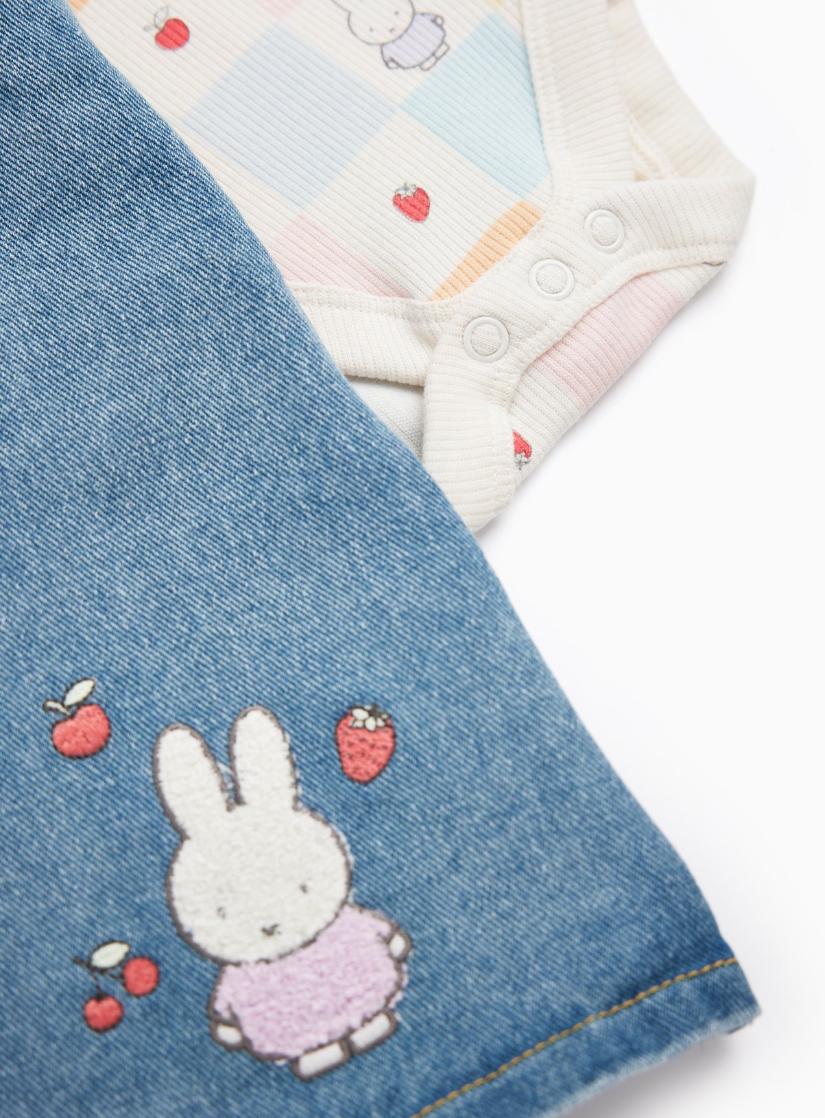 Blue Miffy Print Pinafore Dress & Bodysuit Set Up to 3 mths - Image 2 thumbnail