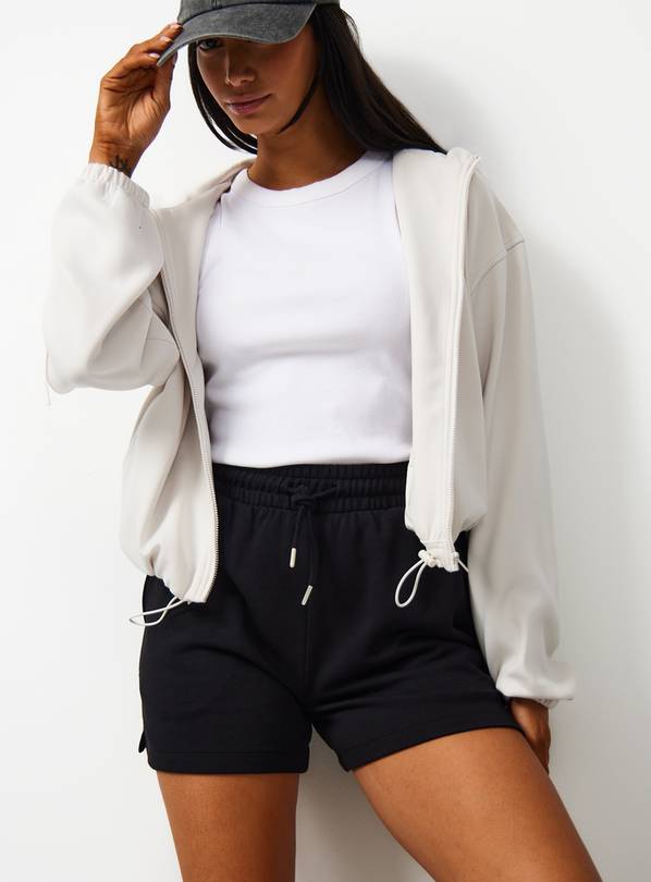 Black Jersey Shorts M