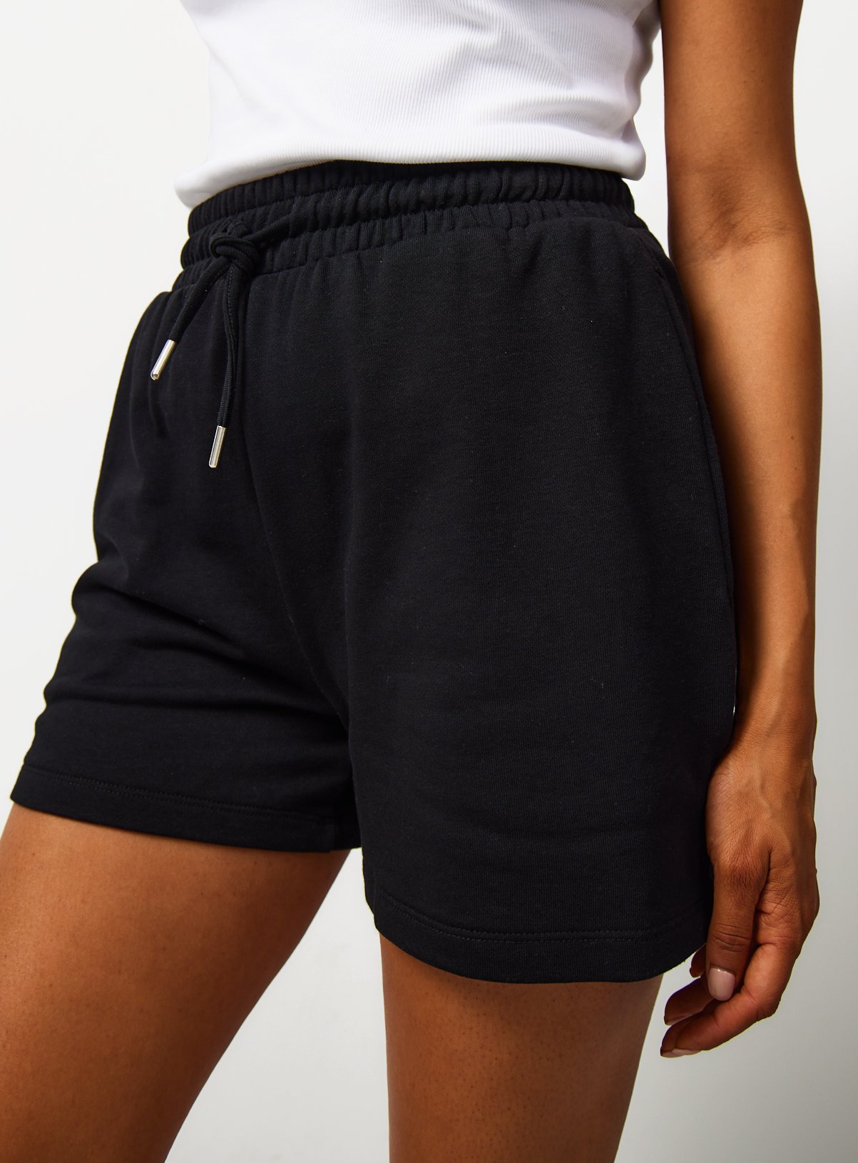 Black Jersey Shorts S - Image 3 thumbnail