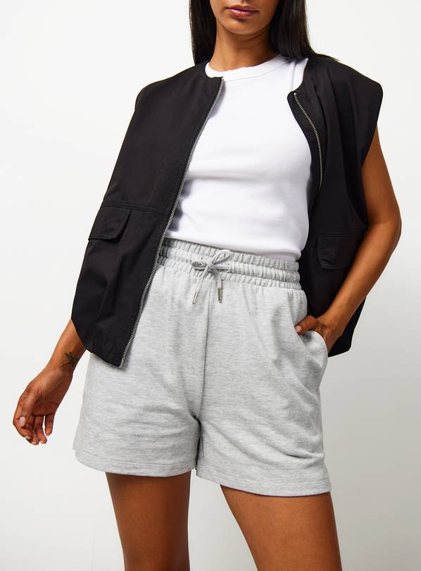 Grey Jersey Shorts L