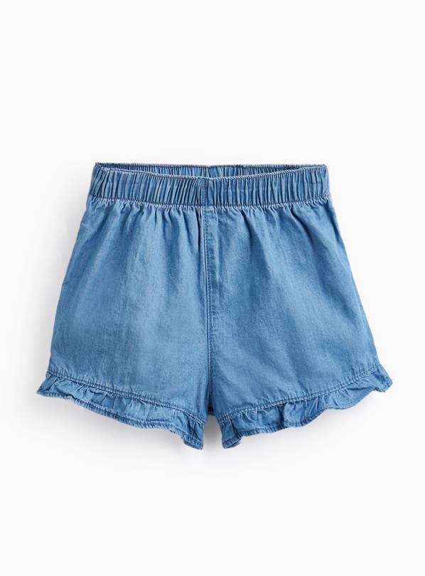 Blue Denim Frilly Shorts 2-3 years