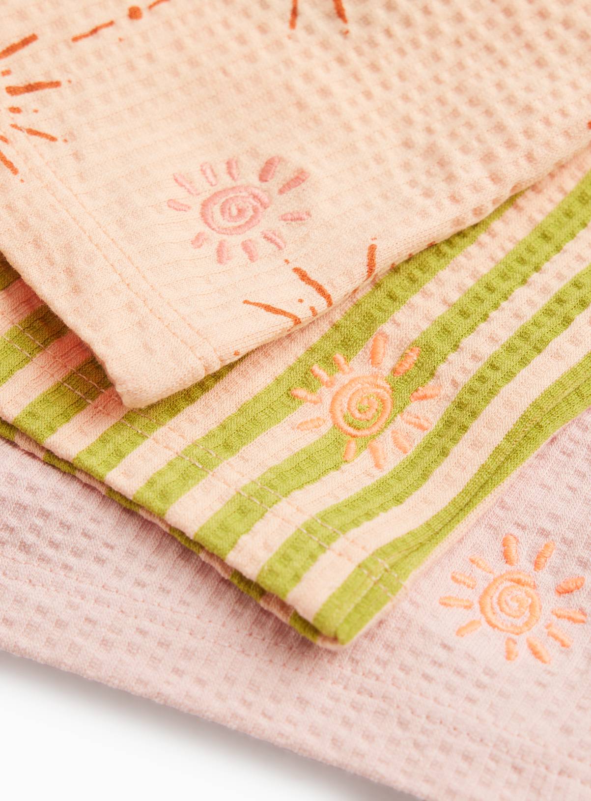 Botanical Print Cotton Shorts 3 Pack Up to 3 mths - Image 2