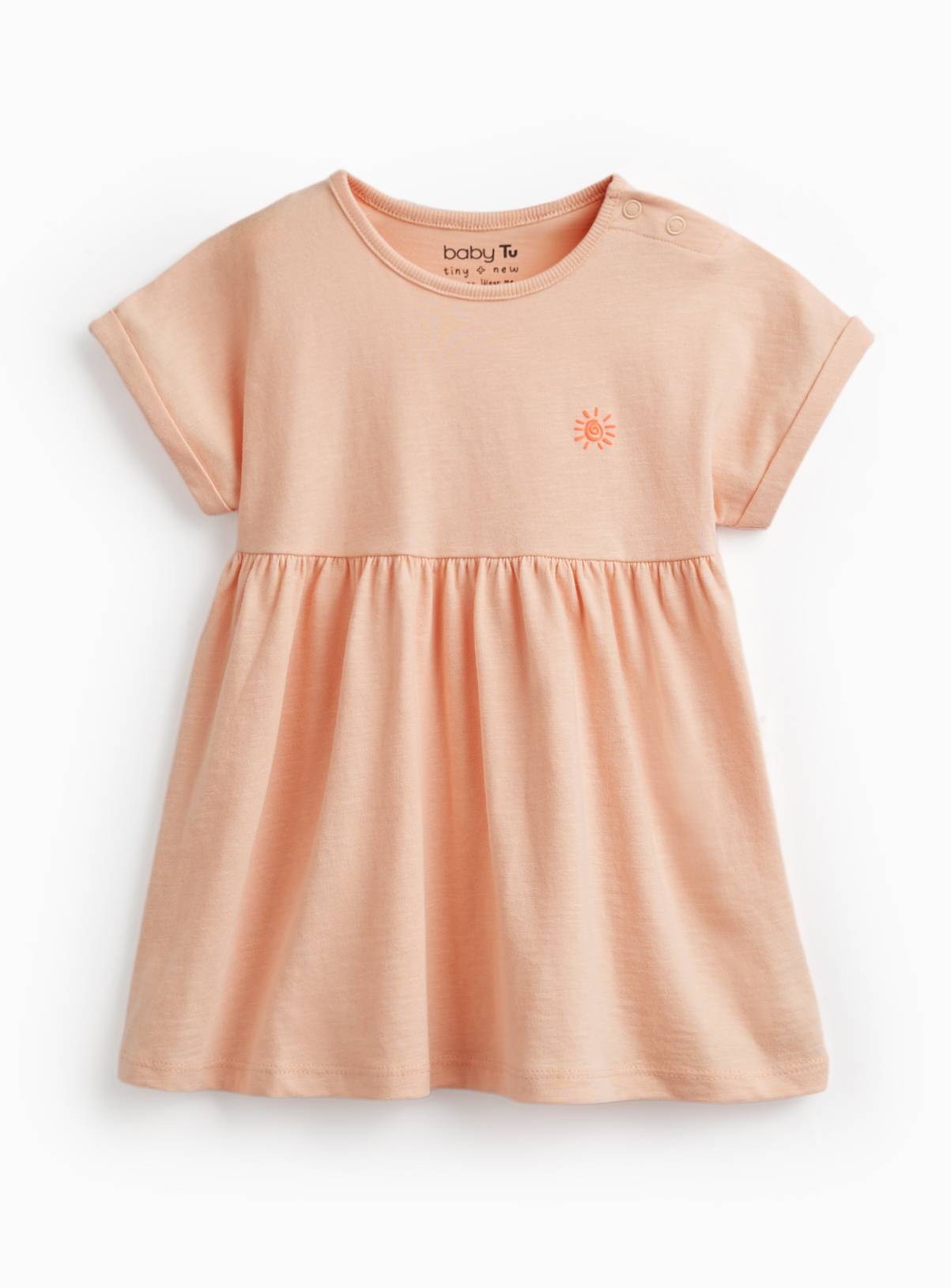 Pink Short Sleeve Dress 2-3 years - Image 1