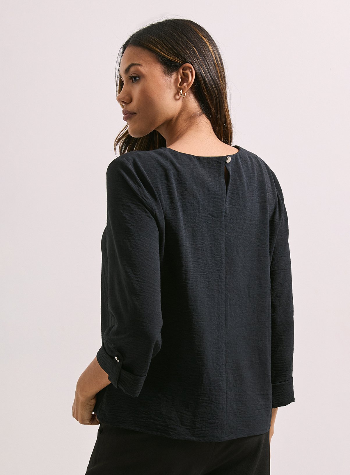 DOROTHY PERKINS 3/4 Roll Sleeve Blouse 14 - Image 3 thumbnail