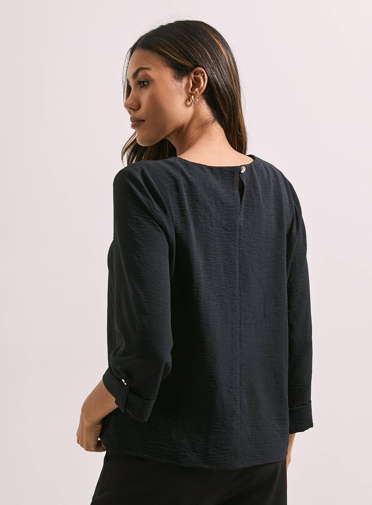 DOROTHY PERKINS 3/4 Roll Sleeve Blouse 14 - Image 3