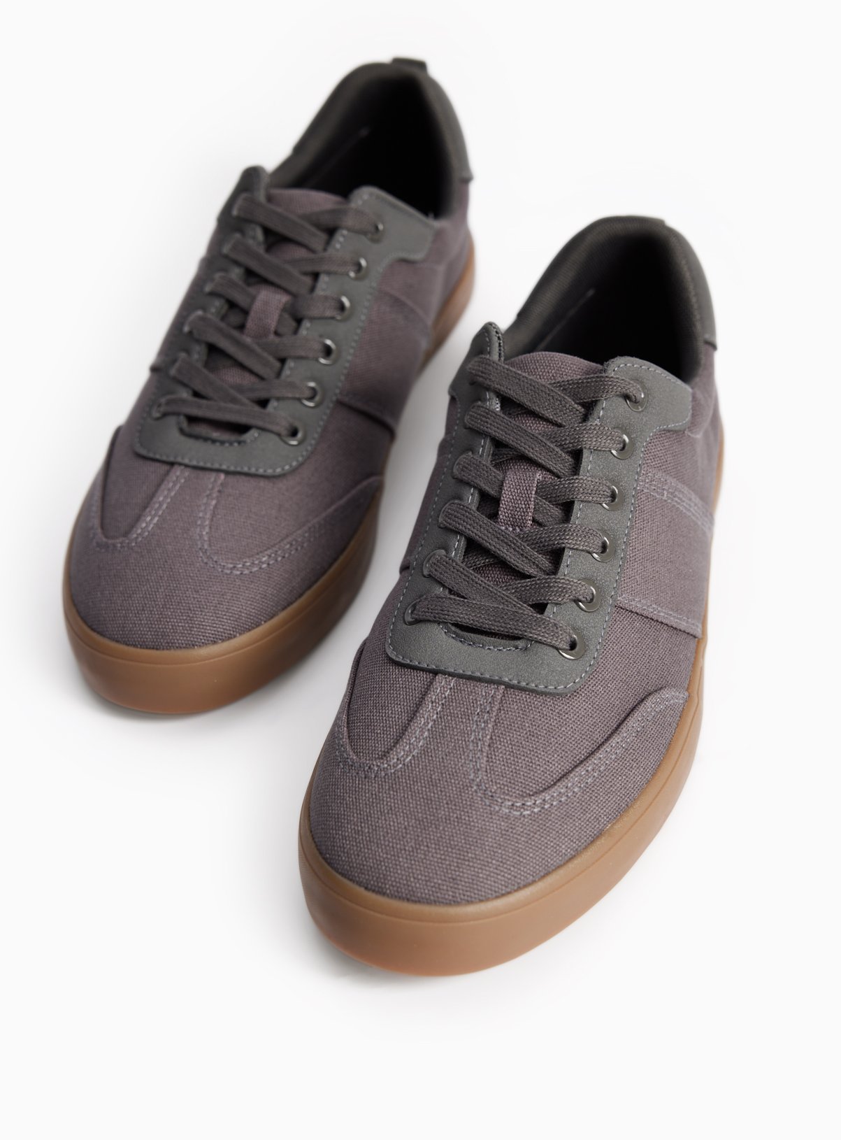 Grey Canvas Trainers 7 - Image 1 thumbnail
