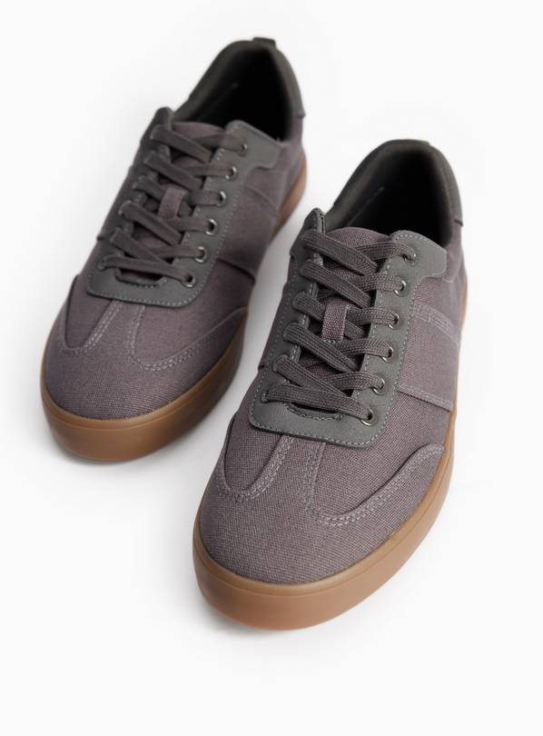 Neutral Canvas Trainers 10