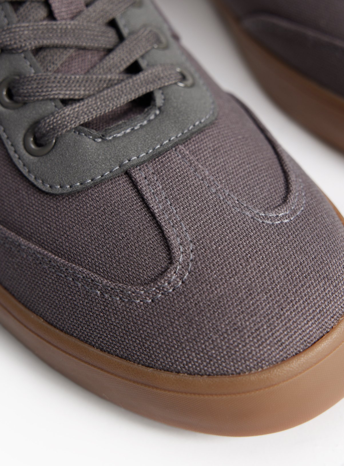 Grey Canvas Trainers 7 - Image 3 thumbnail