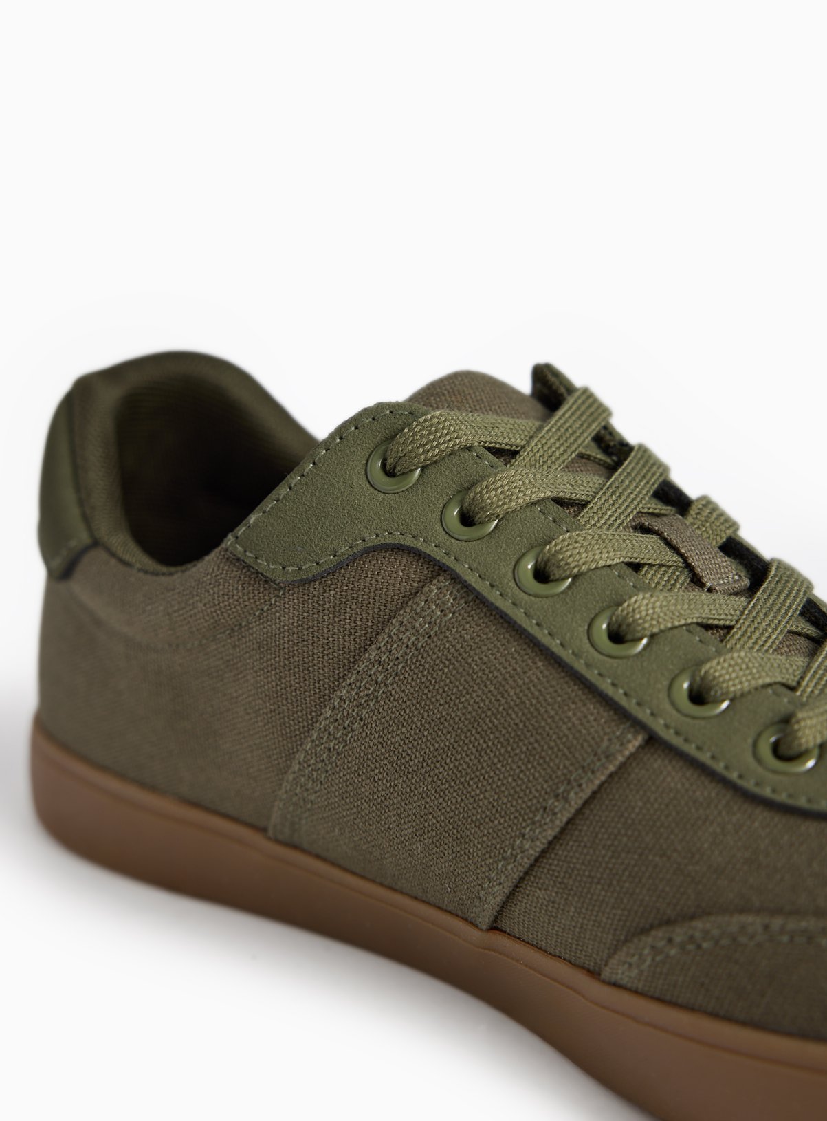 Khaki Canvas Trainers 9 - Image 2 thumbnail