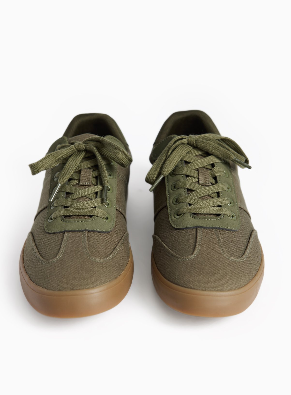 Khaki Canvas Trainers 9 - Image 3 thumbnail