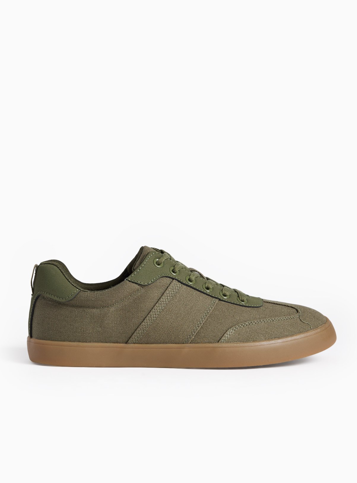 Khaki Canvas Trainers 9 - Image 4 thumbnail