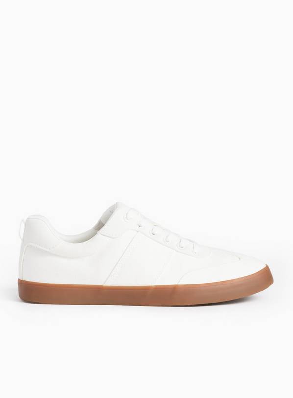 White Canvas Trainers 12