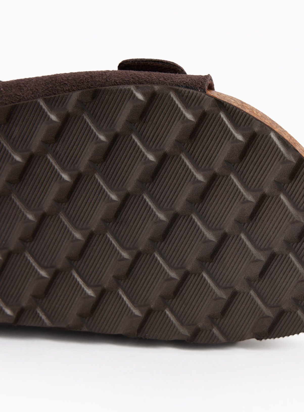 Brown Suede Footbed Sandals 8 - Image 3 thumbnail