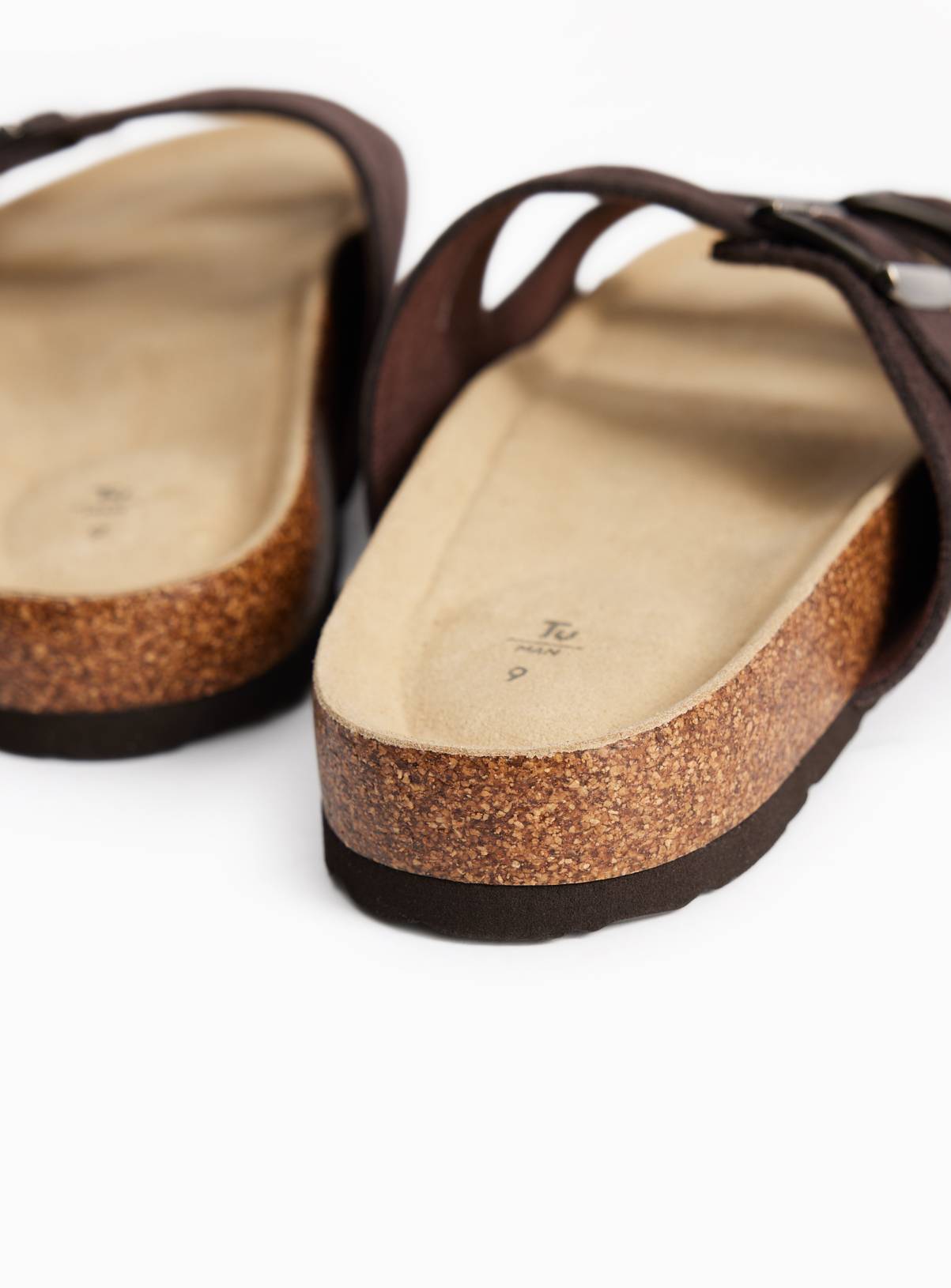Brown Suede Footbed Sandals 8 - Image 4