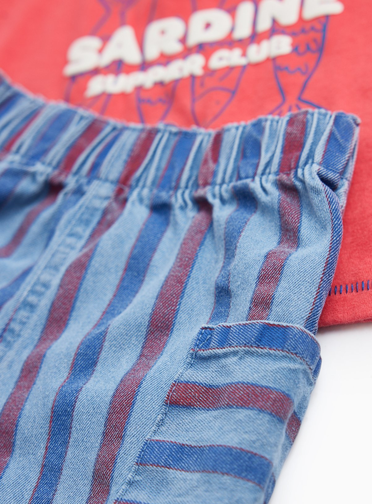 Red Sardine Graphic T-Shirt & Trousers Set 18-24 months - Image 2 thumbnail