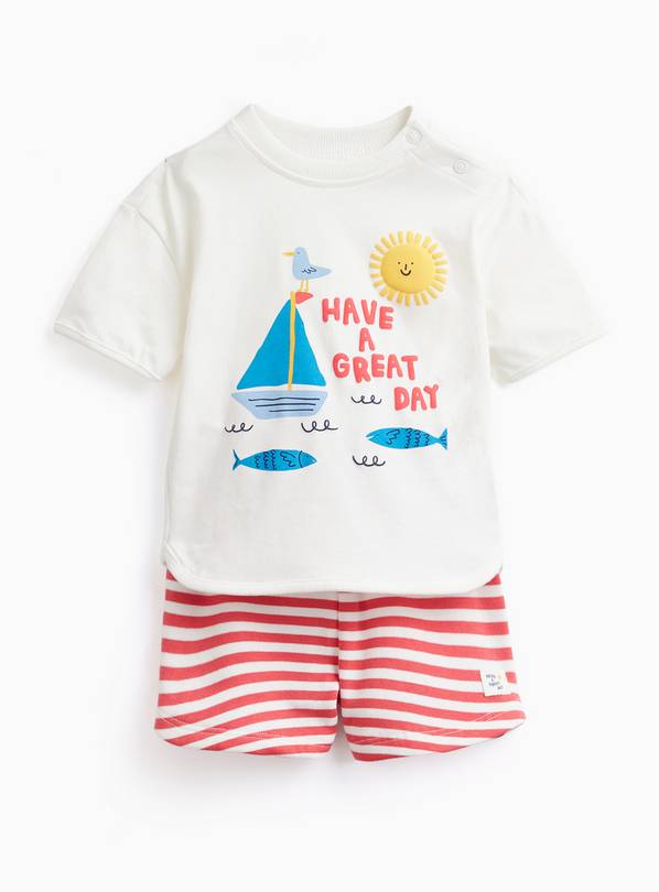 Sailor Graphic T-Shirt & Shorts Set 18-24 months