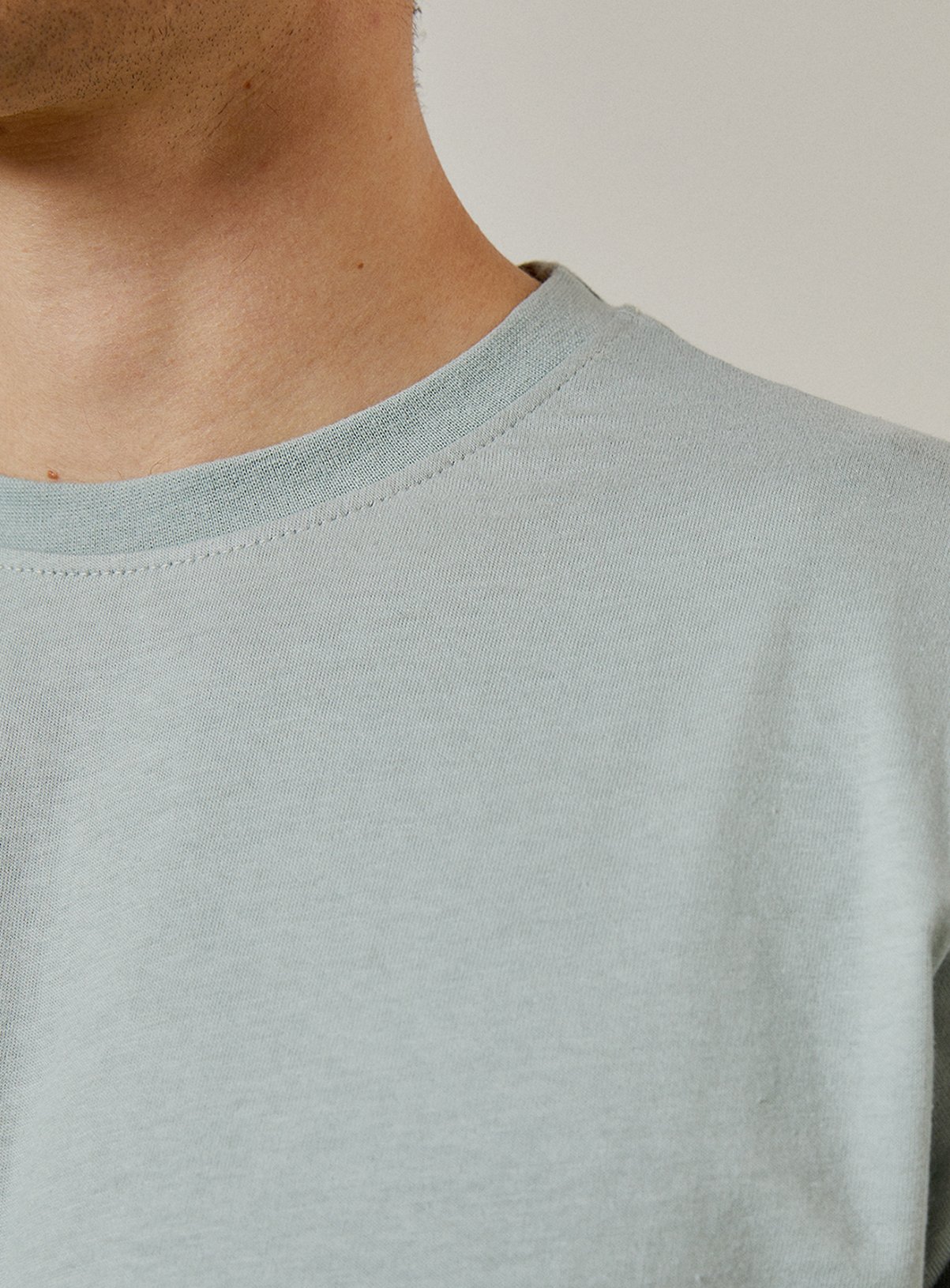 BURTON Dusty Blue Plain Crew Neck T Shirt M - Image 5 thumbnail