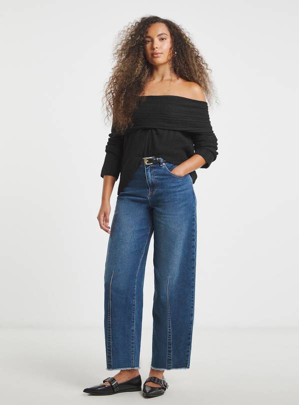 SIMPLY BE Chunky Bardot Rib Jumper 24-26