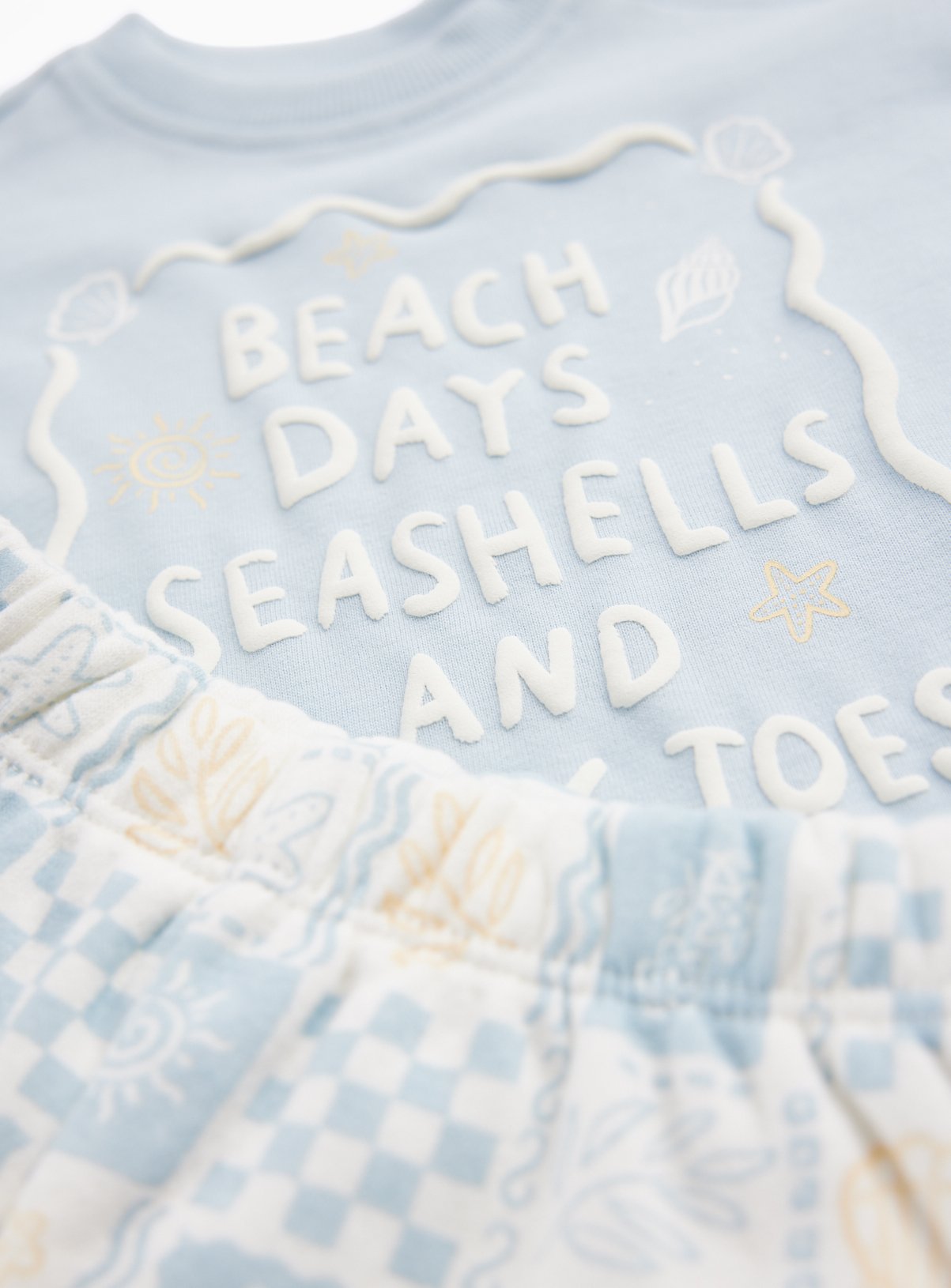 Blue Beach Days Graphic T-Shirt & Shorts Set 3-6 months - Image 2 thumbnail