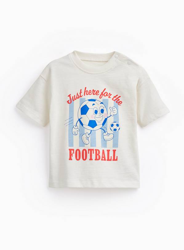 White World Cup Football Graphic T-Shirt 2-3 years