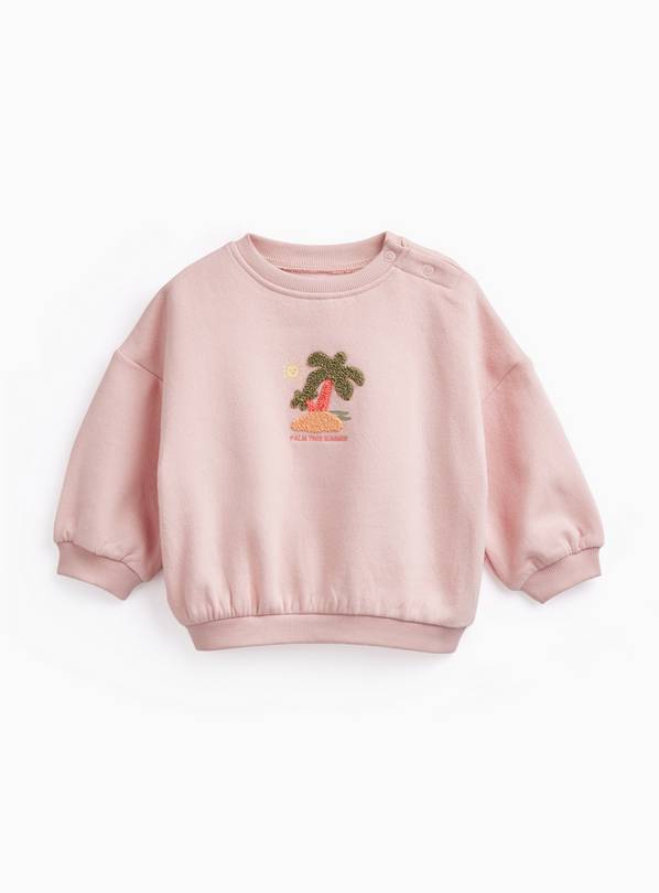 Pink Island Graphic Sweatshirt 6-9 months