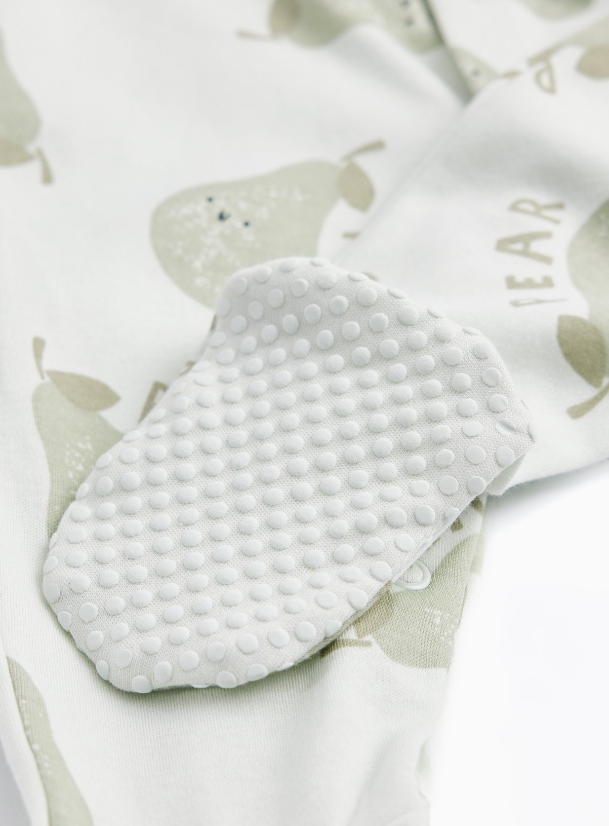 Pear & Stripe Print Sleepsuits 3 Pack Newborn - Image 2 thumbnail