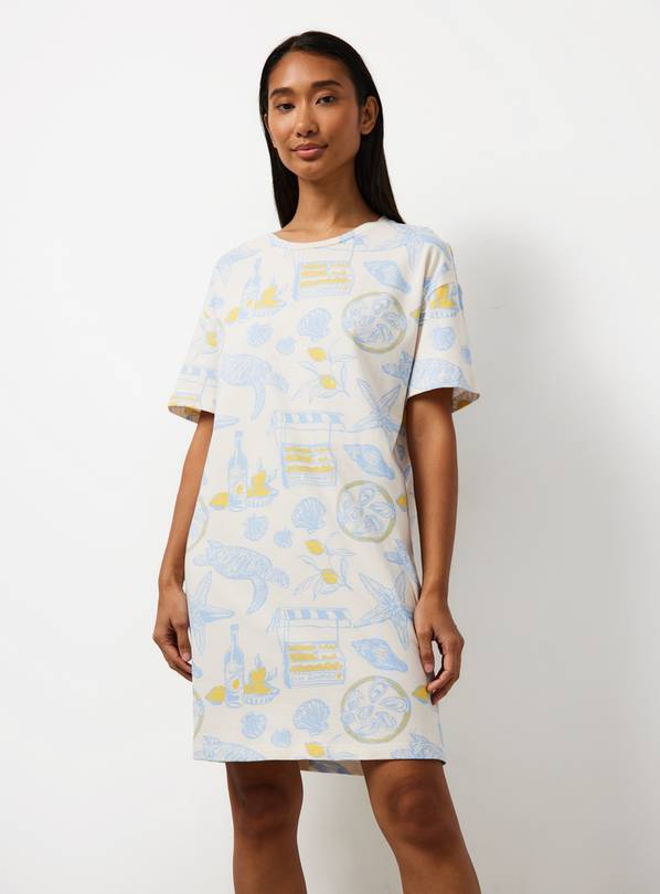 Coastal Print Sleep Tee XL