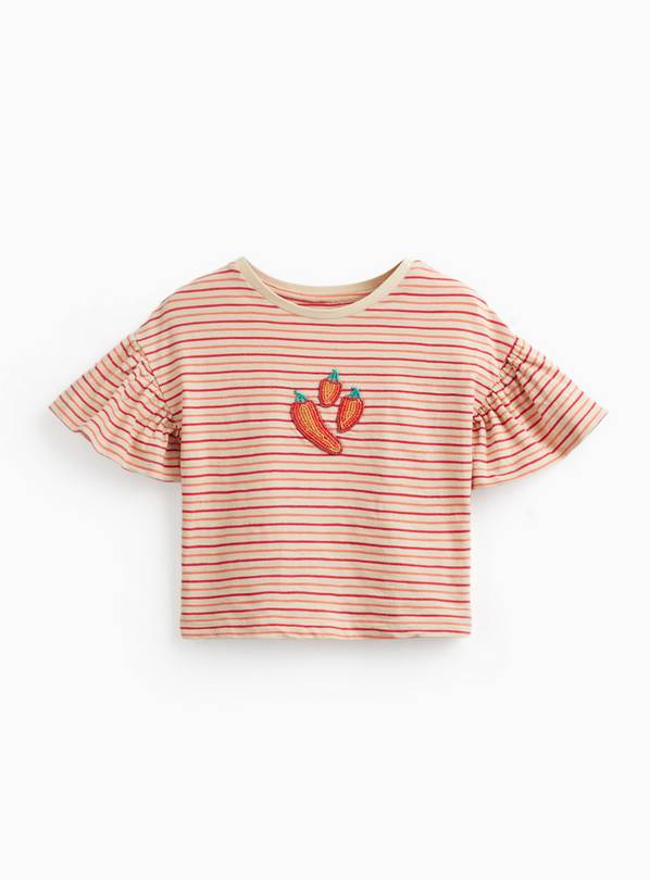 Chilli Logo Stripe T-Shirt 3-4 years