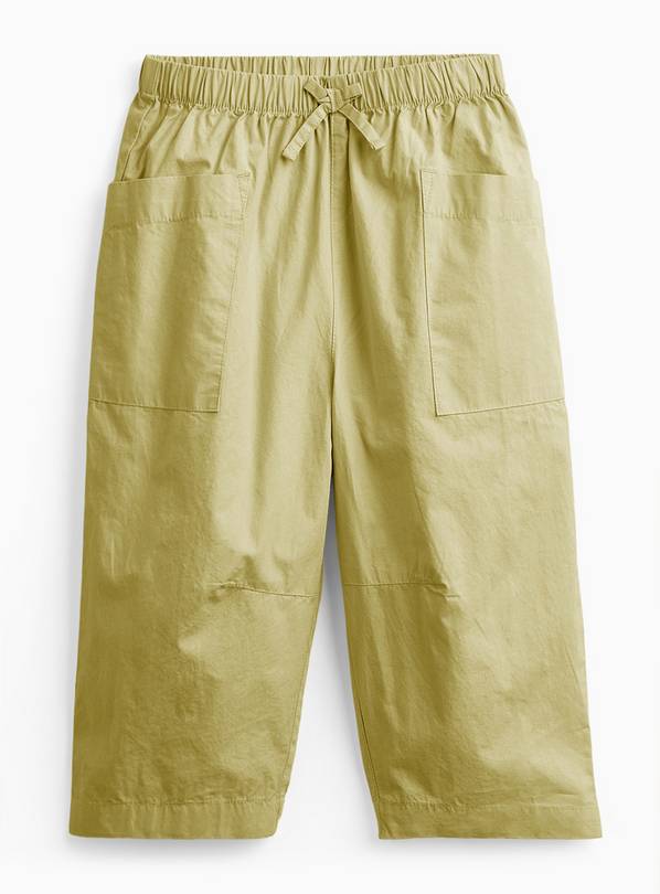 Khaki Poplin Woven Cargo Trousers 4-5 years