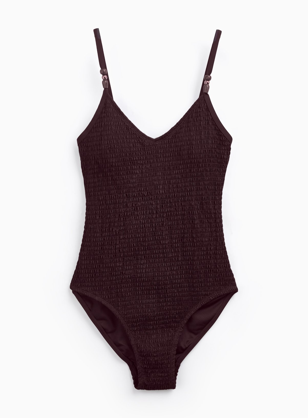 Plum Shirred Swimsuit 16 - Image 3 thumbnail