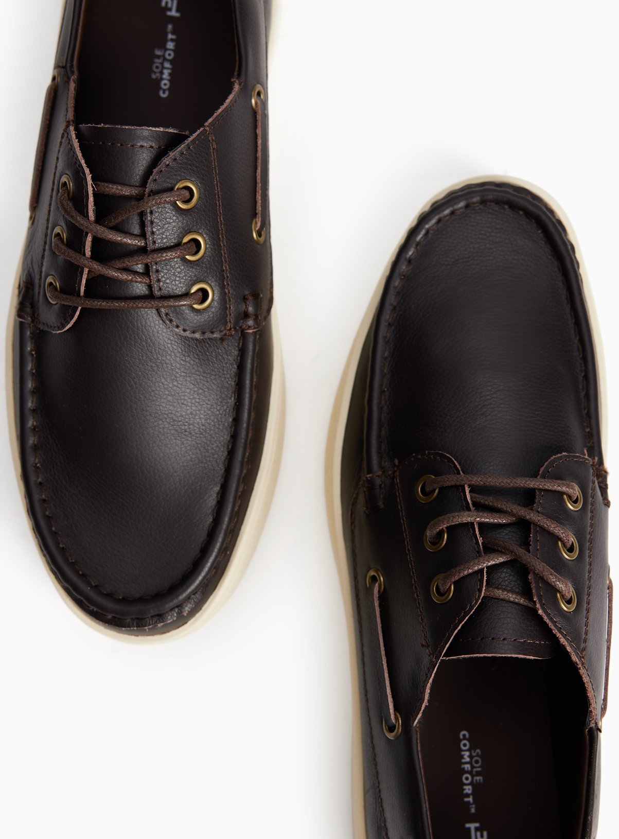 Brown Leather Boat Shoes 12 - Image 3 thumbnail