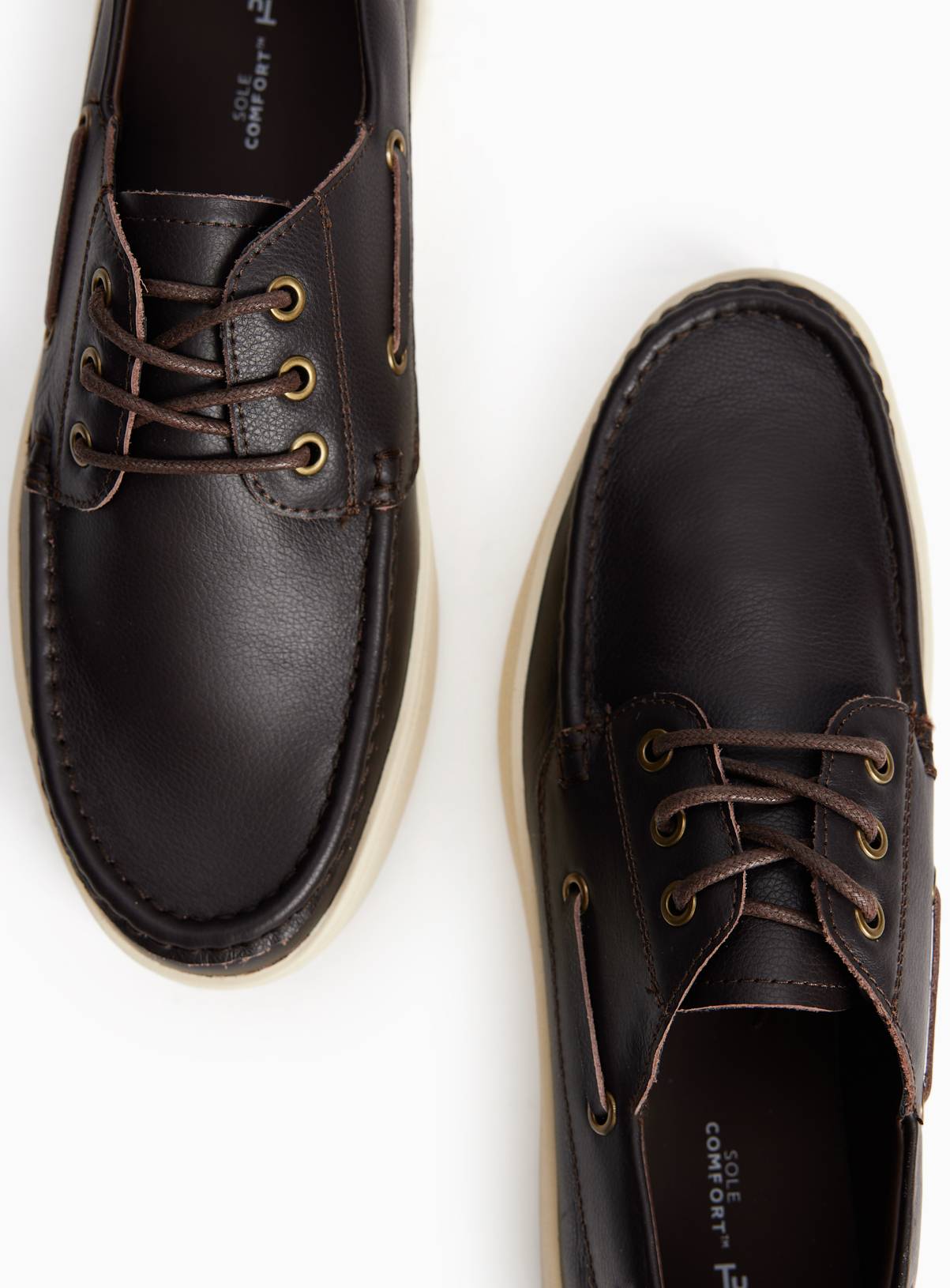Brown Leather Boat Shoes 12 - Image 3