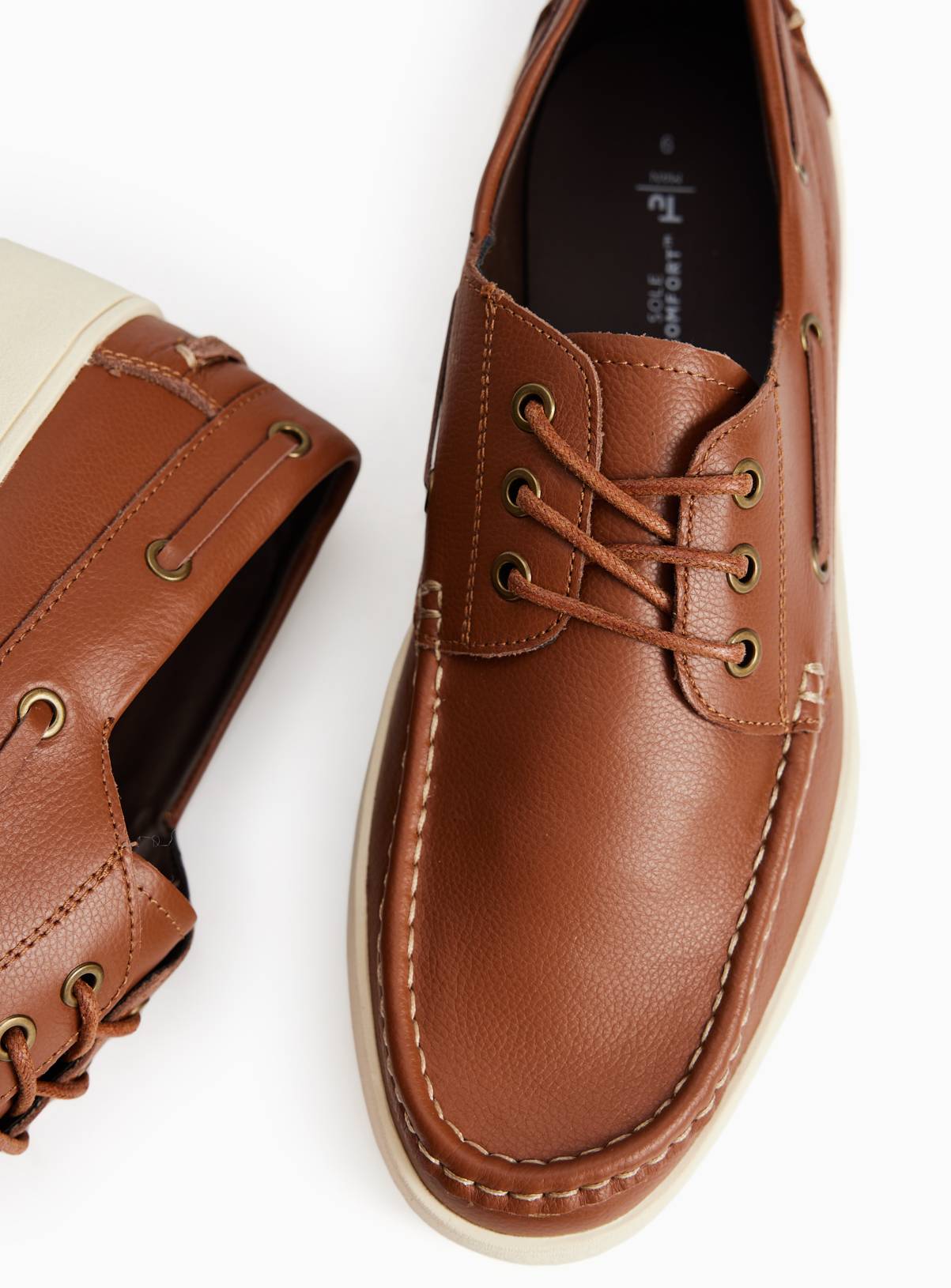 Tan Leather Boat Shoes 9 - Image 2