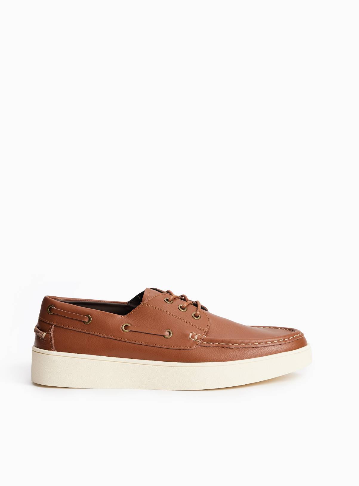 Tan Leather Boat Shoes 9 - Image 3