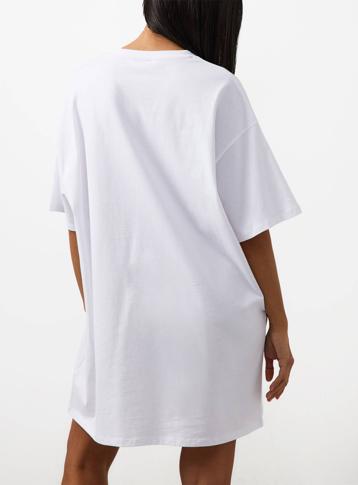 White Sea La Vie Graphic Oversized Fit Sleep Tee L - Image 3