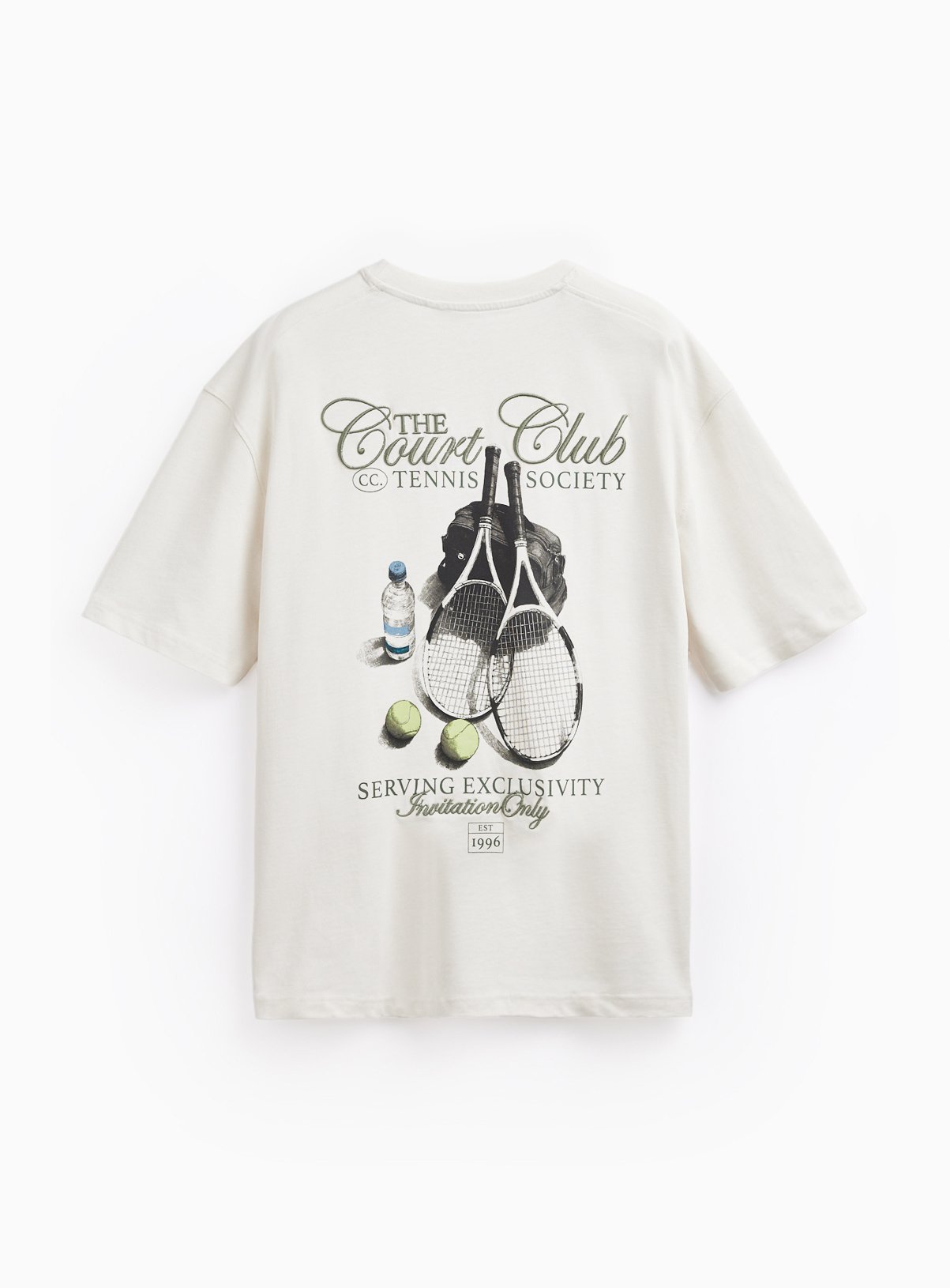 Neutral Court Club Graphic Relaxed Fit T-Shirt XXXL - Image 4 thumbnail