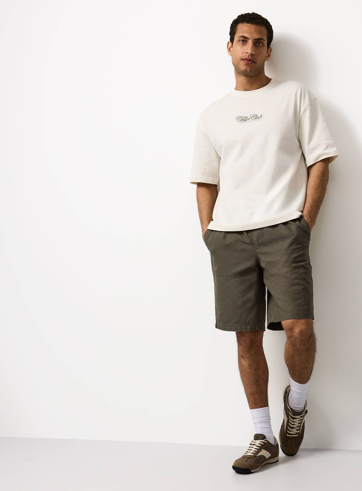 Neutral Court Club Graphic Relaxed Fit T-Shirt XXXL - Image 6